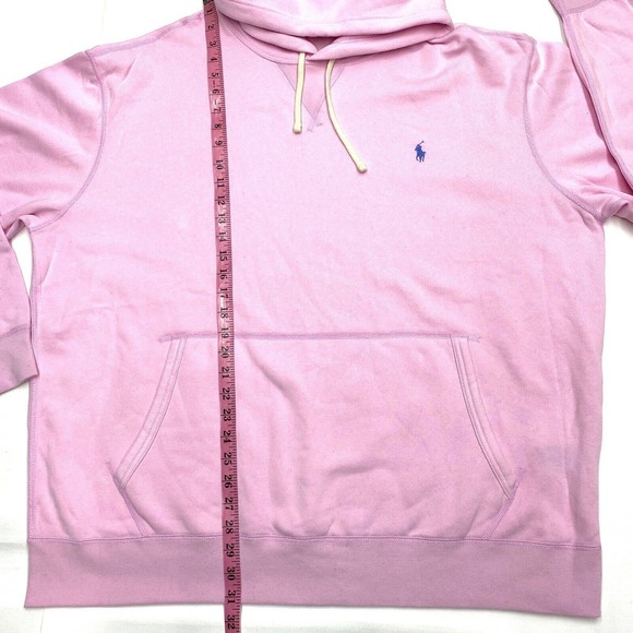 POLO RALPH LAUREN Classic Cotton-Blend Hoodie Pink sz 2XB - Picture 2 of 4